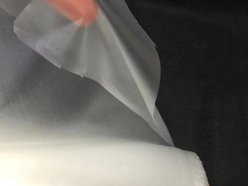 離型膠膜 PE 聚氨酯熱熔膠膜 離型膠膜 低溫熱熔膠厚0.03mm貼 服裝皮革 箱包等